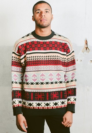 VINTAGE 90S PATTERNED JUMPER
