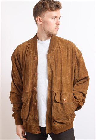 VINTAGE SUEDE BOMBER JACKET