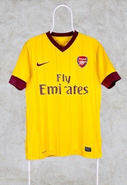 Nike Arsenal Football Shirt 2010 Away Yellow Medium