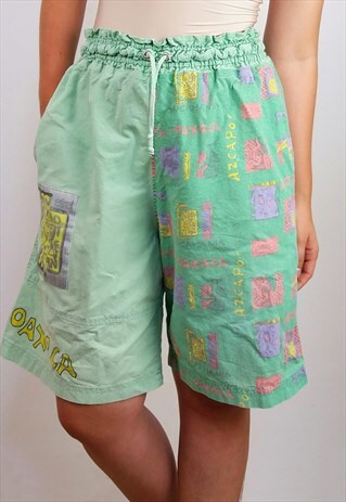 ETIREL VINTAGE 90'S PATTERNED UNISEX BERMUDA SHORTS