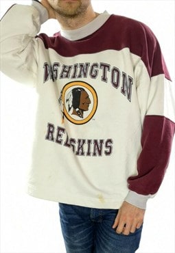 90's NFL Washington Redskins Front Logo Sweatshirt Size L