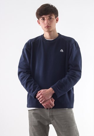 VINTAGE NIKE ACG SWEATSHIRT CREW NECK NAVY BLUE BIG LOGO