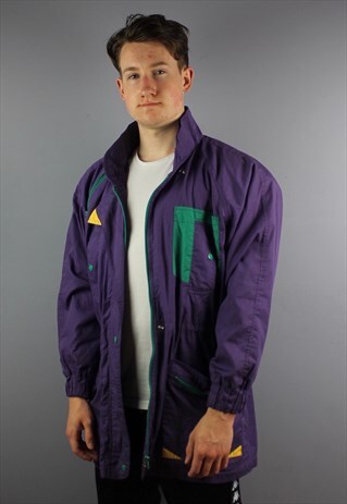VINTAGE FESTIVAL JACKET IN PURPLE WITH MULTIPLE POCKETS, SOM