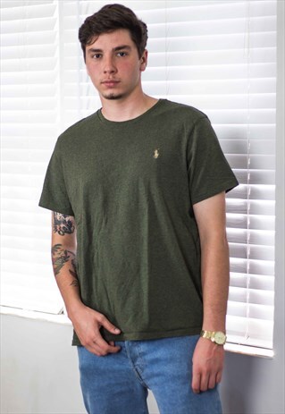 VINTAGE POLO RALPH LAUREN T-SHIRT LOGO 90S XL 6.5
