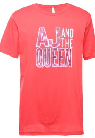 VINTAGE BEYOND RETRO AJ AND THE QUEEN PRINTED T-SHIRT - L