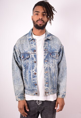 LEVI'S MENS VINTAGE DENIM JACKET MEDIUM BLUE 90S