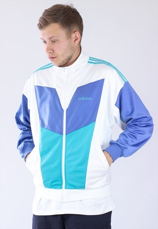 VINTAGE MENS ADIDAS ORIGINALS TRACK TOP JACKET