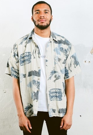 VINTAGE AZTEC PATTERN SHIRT