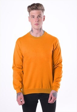 54 Floral Premium Jumper Sweater Pullover - Bright Orange 