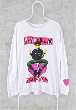 Yungblud White Tour T-Shirt Long Sleeve Medium Official