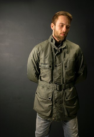 GREEN WATERPROOF BELLSTAFF COAT