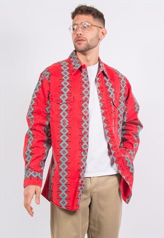 VINTAGE WRANGLER AZTEC SHIRT RODEO RANCH