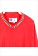 VINTAGE 90'S RUSSELL ATHLETIC VARSITY JACKET STRIPED SMALL