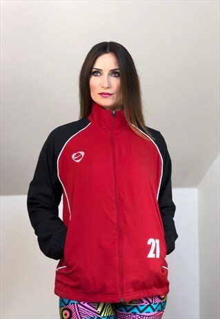 90S NIKE RED JACKET VINTAGE BLACK GERMANY