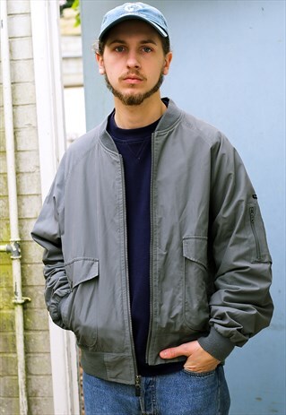 TIMBERLAND ARMY GREEN WORKMAN BOMBER JACKET