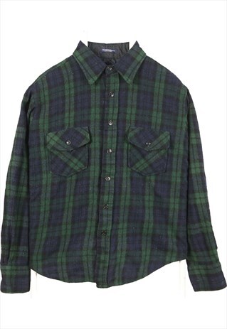 VINTAGE 90'S VAN HEUSEN SHIRT LONG SLEEVE BUTTON UP CHECK