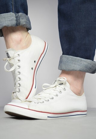 VINTAGE 90S CONVERSE WHITE DAINTY OX SHOES GRUNGE PREPPY