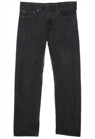 VINTAGE BLACK LEVIS 505 STRAIGHT-LEG JEANS - W32