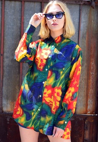 90S VINTAGE COLOURFUL SHIRT