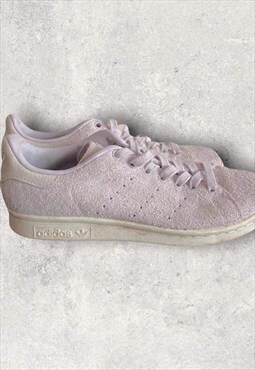 Baby Pink Suade Stan Smith Trainers 
