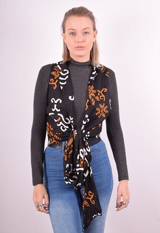 LUISA SPAGNOLI WOMENS VINTAGE SHIRT MEDIUM BLACK 90S