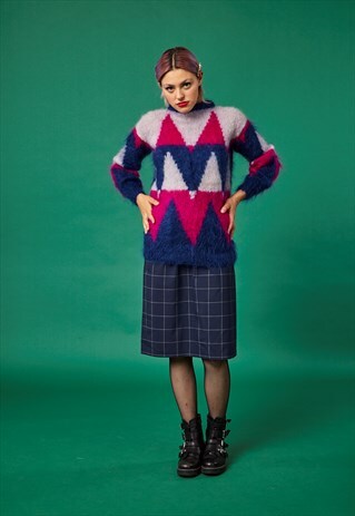 VINTAGE BLUE LADY DEVINE SKIRT