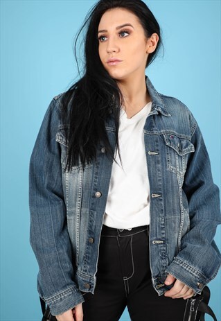 VINTAGE TOMMY HILFIGER DENIM JACKET NJ189