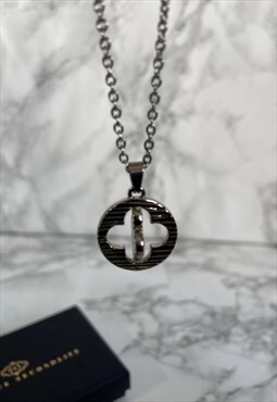 Authentic Louis Vuitton Flower Pendant -Reworked  Necklace