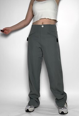 John Richmond cargo style suit trousers with zip up sides 