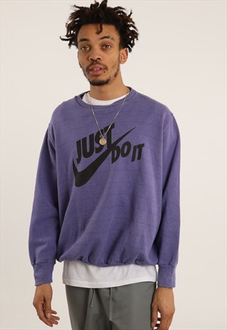 VINTAGE NIKE PRINT LOGO SWEATSHIRT