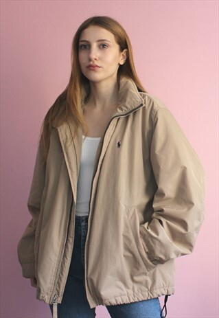 POLO RALPH LAUREN FLEECE LINED BEIGE JACKET