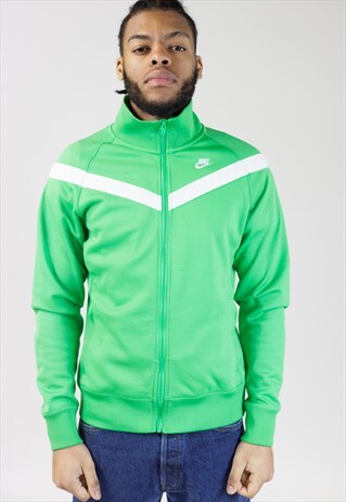 VINTAGE NIKE GREEN ZIP UP 90'S JACKET