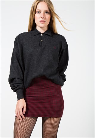 VINTAGE 80S POLO RALPH LAUREN KNIT JUMPER / S0086