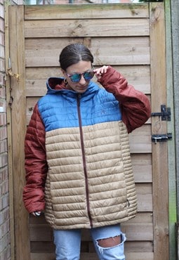 Vintage 1990s The North Face 700 colour block puffer