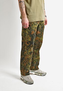 Vintage cargo pants camouflage 90s camo trousers men's