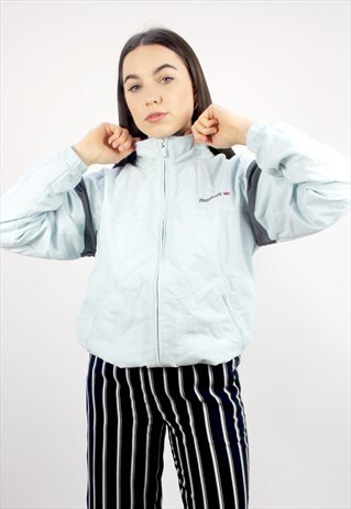 90'S VINTAGE MINT GREEN TRACK JACKET