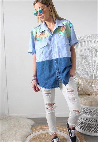VINTAGE JEANS SHIRT PRINT BAMBI