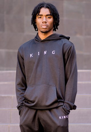 PLAISTOW TECH TRACKSUIT HOODIE - BLACK