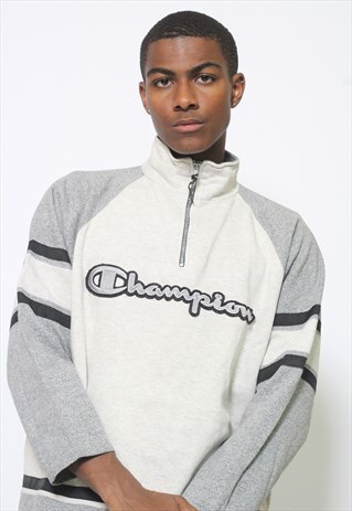 VINTAGE CHAMPION 1/4 ZIP SWEATSHIRT