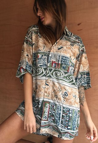 OVERSIZED RETRO 90S 80S VINTAGE UNISEX FESTIVAL SHIRT