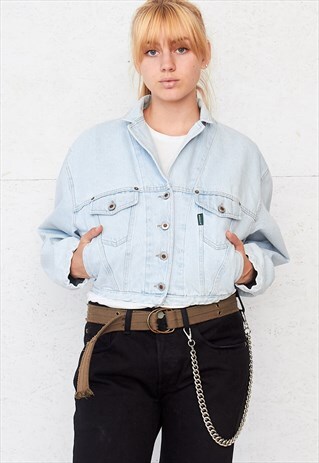 VINTAGE LIGHT BLUE KENNY DENIM JACKET