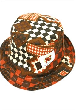 Reversible Reworked Vintage Fabric Bucket Hat