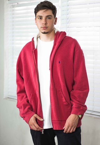 VINTAGE POLO RALPH LAUREN HOODIE SWEATSHIRT LOGO XXL 26.9