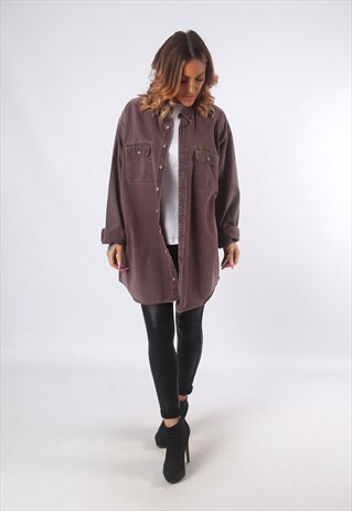 DENIM SHIRT CARHARTT OVERSIZED LONG UK 20 - 22 (5CJ)