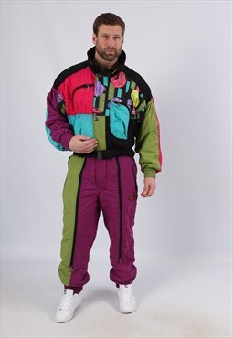 Vintage Ski Company Full Ski Suit Snow Sports UK M 40" (EDJ)