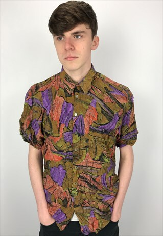 90S VINTAGE PATTERNED FESTIVAL SHIRT