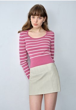 Women's striped knitted sweater  AW2022 VOL.1