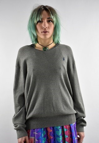 VINTAGE RALPH LAUREN V NECK SWEATSHIRT