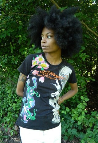ED HARDY DRAGON BLACK T SHIRT