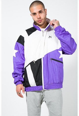 VINTAGE 80S PUMA SHELL SPORT JACKET / S1429